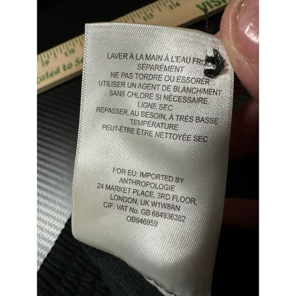 Ettiwa Anthropologie Wide Leg Flowy Pants Black Size XS Boho Cottage Button Fly - Picture 11 of 14